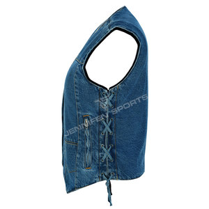 Chaleco Vaquero para Mujer de Alta Calidad, Superventas, Precio Económico, 100% Tela Vaquera, Lavado Ácido, Transpirable, Ecológico, Casual, Personalizable - Product Image 3