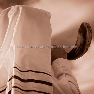 Auténtico CUERNO DE Shofar hecho a mano de Israel tallado estilo Ángel tradicional acabado medio pulido para colección de uso ceremonial - Product Image 1