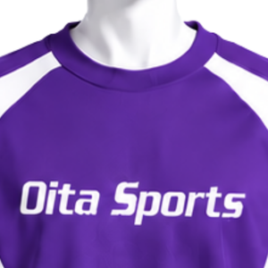Sweat-shirt à col rond pour homme, violet, avec empiècements contrastants, manches longues, pull sportif décontracté, vêtements de sport pour l'entraînement et le fitness - Product Image 3