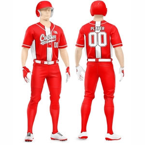 บริการ OEM ชุดเบสบอลแบบใหม่ ดีไซน์ใหม่ พิมพ์ลายแบบ Sublimation ระบายอากาศได้ดี สินค้ามาใหม่ ชุดเบสบอลคุณภาพดีที่สุดสำหรับผู้ชาย - Product Image 1