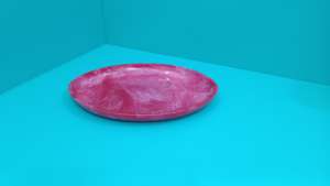 Plat à salade en résine fait main, effet marbre, tourbillon aquatique, biodégradable, luxe moderne, personnalisable, forme irrégulière - Product Image 3