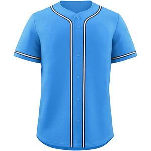 Maillot de baseball brodé avec logo cousu, nom et numéro personnalisés, haut de softball sur mesure - Product Image 1