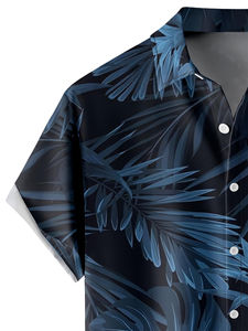 Chemises Hawaïennes en Satin Tricoté Respirant pour Hommes, Personnalisables (Couleur et Logo), Manches Courtes Décontractées, Prêtes pour la Sublimation – Collection Automne - Product Image 4