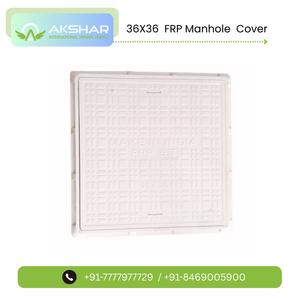 Plaque de couvercle de manhole en PRV 30x30 résistante à la corrosion, en plastique renforcé de fibre de verre de qualité ingénierie, produit routier du Gujarat - Product Image 2