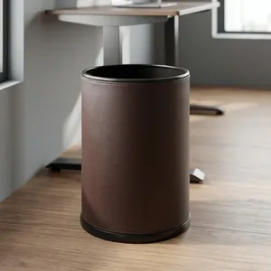 ถังขยะเคลือบหนัง PU แบบพกพา - Product Image 4