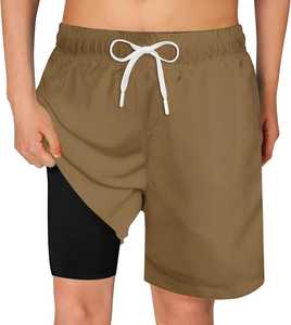 Short de bain pour homme à imprimé floral, en toile extensible quadridirectionnelle, séchage rapide, respirant, imperméable, léger, taille mi-haute, pour la plage - Product Image 3