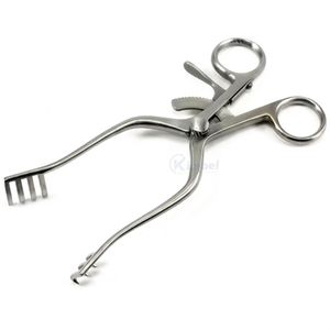 Retractor Quirúrgico Curvo de Acero Inoxidable Reutilizable, Instrumento para Exposición de Tejidos con Anillo de Agarre para Cirugía General - Product Image 4