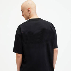 Camiseta de peso pesado con diseño de logotipo personalizado, 100% algodón, estampada, para hombre, corte holgado. - Product Image 3