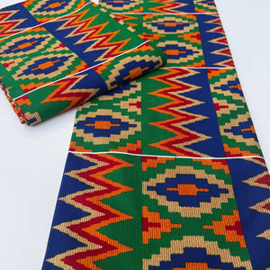 Tela de Algodón 100% con Estampado Africano Ankara para Ropa y Accesorios de Marca Política OEM de Senegal, Venta al Por Mayor - Product Image 1