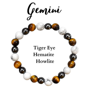Natural Gemini Zodiac <b>Crystals</b> <b>Bracelet</b> – Healing Gemstone Set for Horoscope & Spiritual Use - Product Image 1