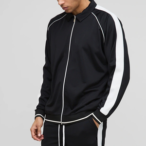 Conjunto Deportivo para Hombre con Diseño de Bloques de Color, Impresión de Logotipo Personalizado y Bordado, con Cierre de Cremallera, Perfecto para el Invierno, con Logotipo Personalizado - Product Image 2