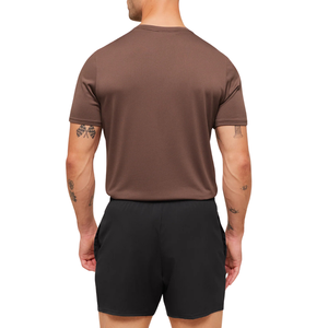 เสื้อยืดกีฬาผู้ชาย ทนทาน ระบายอากาศได้ดี ผ้าสแปนเด็กซ์/โพลีเอสเตอร์ ตาข่าย แห้งเร็ว แขนสั้น คอกลม สำหรับฝึกซ้อมกีฬา - Product Image 2