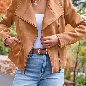 New Trendy Zipper Style <b>Women</b> Leather <b>Jackets</b> For Ladies Top Seller <b>Lightweight</b> Leather <b>Jacket</b> For Girls - Product Image 5