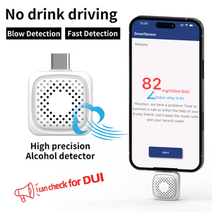 Hochwertiger Tragbarer Alkoholtester Elektrochemischer Sensor Anti-Fahrt-Fahrgeschädigtheits-Alarm Alkoholdetektor Atemalkoholmessgerät - Product Image 3
