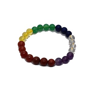 High quality Seven chakra Crystal Gemstone <b>Bead</b> <b>Bracelet</b> Fashion Charm Jewelry for Men Women for Energy Meditation Gift - Product Image 1