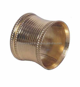 Vente chaude Cuivre Finition Écologique À La Main Rond De Serviette Design Moderne De Mariage Porte-Anneau De Serviette De Fête De Mariage Décoratif - Product Image 4