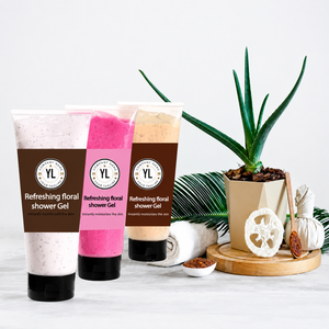 Gel de Ducha Corporal de Limpieza Profunda Floral de Primera Calidad, con Vitamina E y Manteca de Karité, Empaque Personalizado, Marca Privada OEM - Product Image 1