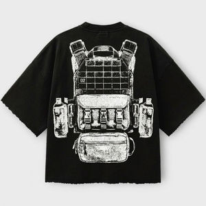 Custom Manufacturer Cotton <b>Silk</b> Screen Printed Eco-Friendly Loose Fit Breathable Casual Streetwear T-<b>Shirts</b> For <b>Men</b> - Product Image 6