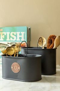 Práctico Portacubiertos Galvanizado, Organizador de Utensilios de Fácil Acceso para Preparación de Cocina - Product Image 6