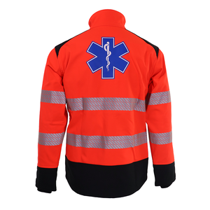 OEM 2026 Waterproof <b>Softshell</b> <b>High</b> <b>Visibility</b> Emergency Rescue Paramedic Suit Workwear <b>Jacket</b> - Product Image 2