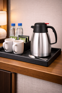 silver Glass Coffee Server with Matte Finish Insulated Design for Beverage Service Zone - Product Image 6