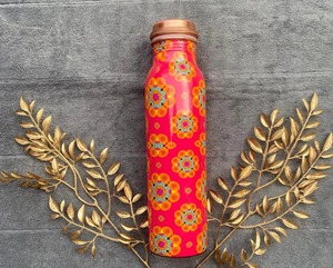 Bouteille d'eau en cuivre FBA, vente chaude, bouteille d'eau en cuivre artisanale, bouteille d'eau en cuivre mat, bouteille d'eau en cuivre pour usage industriel - Product Image 6