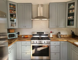 WBC2730 Wall Gray Shaker Blind <b>Corner</b> Kitchen <b>Cabinet</b> RTA - Product Image 5