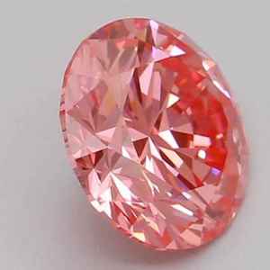 Diamante Cultivado en Laboratorio de Corte Redondo de 0.81CT, Color Rosa Intenso, Certificado IGI, Diamante Suelto CVD para Anillos, Pendientes y Joyería - Product Image 3