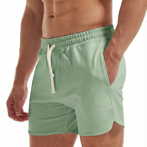 High Quality 100% Cotton Fleece Comfortable Breathable Solid Color <b>Shorts</b> For <b>Men</b> Outdoor <b>Men's</b> Beach Style Joggers <b>Shorts</b> - Product Image 1