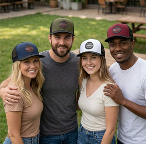 Gorra Trucker Streetwear de 6 Paneles con Bordado Personalizado, Parche Tejido con Logotipo, Estructura y Forma de Poliéster para Uso Diario y Pesca, Unisex - Product Image 6