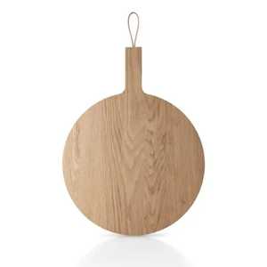 Tabla de cortar rectangular de madera de acacia Skies Trader con asa, tabla para cortar pizza, bandeja para servir, sostenible, antibacteriana, apta para lavavajillas - Product Image 4