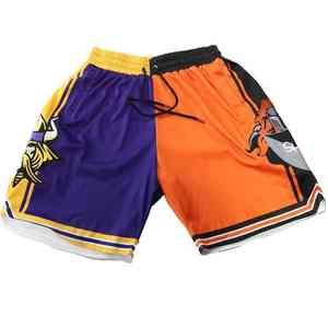 Pantalones Cortos de Baloncesto Personalizados para Hombre, de Malla, Doble Capa, Corte Regular, Sublimados, Bordados y Cosidos, Ropa Deportiva - Product Image 4
