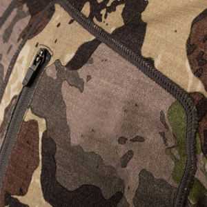 Men's Performance Camouflage Hunting Baselayer 1/4 Zip Long Sleeve Shirt Tactical <b>Camo</b> <b>Top</b> Moisture Wicking Outdoor Hiking Gear - Product Image 5