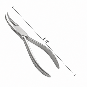 Bent Curved Short Snipe <b>Nose</b> Pliers INOX Stainless Steel Jewelry Wire Forming Tool ZetomedPro - Product Image 2
