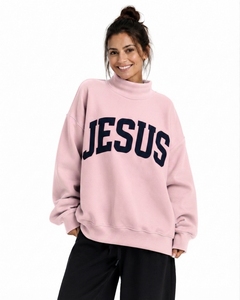 Sudadera de Cuello Alto Tejida para Mujer, de Alta Calidad, para Invierno, Colores y Tallas Personalizadas, Servicio OEM, Ecológica - Product Image 1