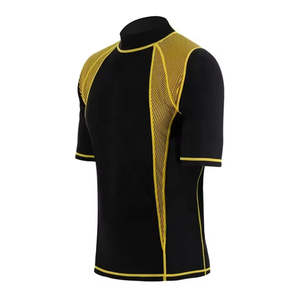 Chemises de compression respirantes à manches courtes pour hommes, séchage rapide, grande taille, pour BJJ MMA, Spandex/Polyester - Product Image 3