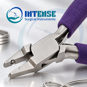 Alicates Profesionales para Hacer Joyas, Herramienta de Acero Inoxidable para Dar Forma a Alambres con Mango Ergonómico Morado - Product Image 6