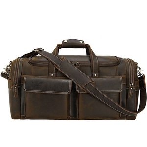 Nuevo diseño de cuero genuino cuero de Caballo Loco bolso de hombre de viaje equipaje viajes de negocios bolsa MBF-0078 - Product Image 2