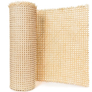 Hojas de mimbre tejidas pulidas marrón Natural de 2mm, rollo de correas de mimbre de caña de malla para sillas, muebles, artesanías de mimbre - Product Image 1