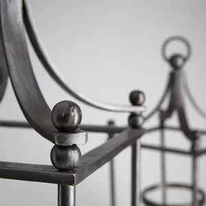 Porte-bougie en acier inoxydable de style vintage, fait à la main, écologique, pour décoration rustique de ferme, ZAHID EXPORTS - Product Image 3