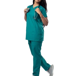 Latest Design <b>Hospital</b> <b>Scrub</b> Uniforms Women Medical Nursing <b>Scrubs</b> Sets Custom Logo Polyester Spandex Jogger Nurse Wear - Product Image 1