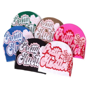 Bonnet de Noël tricoté en gros – Nouveauté, casquettes d'hiver fantaisie avec motifs Père Noël, rennes et bonhommes de neige pour hommes et femmes - Product Image 1