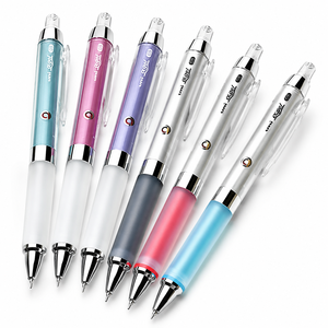 Lápiz Mecánico Mitsubishi Uni Alpha Gel Kuru Toga M5-858GG 0.5mm, Agarre Suave, Rotación Automática del Grafito, Cuerpo Metálico, Japón - Product Image 1