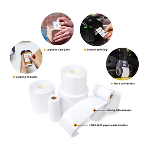 80X80Mm 3 1/8 "x 263 '3 1/8" POS ฉลากความร้อนไร้เหนียว - Product Image 5