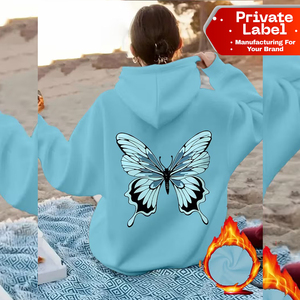 Sudaderas Cortas con Dobladillo Deshilachado para Mujer al por Mayor, Sudaderas con Capucha Lisas para Personalizar con Logotipo - Product Image 1