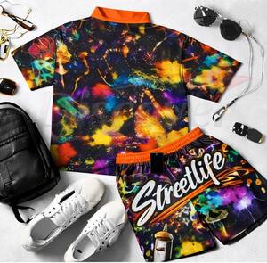 Conjunto Deportivo de Dos Piezas de Nailon Ligero Personalizado para Hombre, Chaqueta Cortavientos de Secado Rápido, Conjunto Sublimado Informal de Verano - Product Image 6