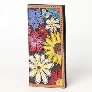 Nouveau design de luxe porte-monnaie Western en cuir usiné à fleurs sculpture florale sac à main Western accessoires de luxe pour femmes sac de rodéo - Product Image 1