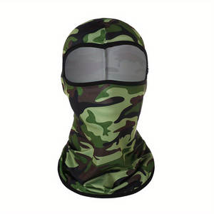 Balaclava de moto professionnelle légère, couvre-visage et cou, tissu Spandex/Polyester, réglable, unisexe, pour les longues distances - Product Image 1