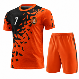 Uniforme de Práctica Personalizado para Niños, Ropa Deportiva de Entrenamiento para Equipos Juveniles, Transpirable, de Secado Rápido, Conjunto de Camisetas Personalizadas, Venta al Por Mayor OEM - Product Image 1