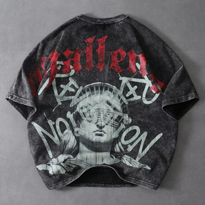 เสื้อยืดแขนสั้นผู้ชายคุณภาพพรีเมียม ดีไซน์ใหม่ คอวีคลาสสิก เสื้อยืดแขนสั้นพื้นฐานสำหรับผู้ชาย ราคาถูก ระบายอากาศได้ดี - Product Image 1